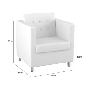 VIP One Seater Sofa - White
