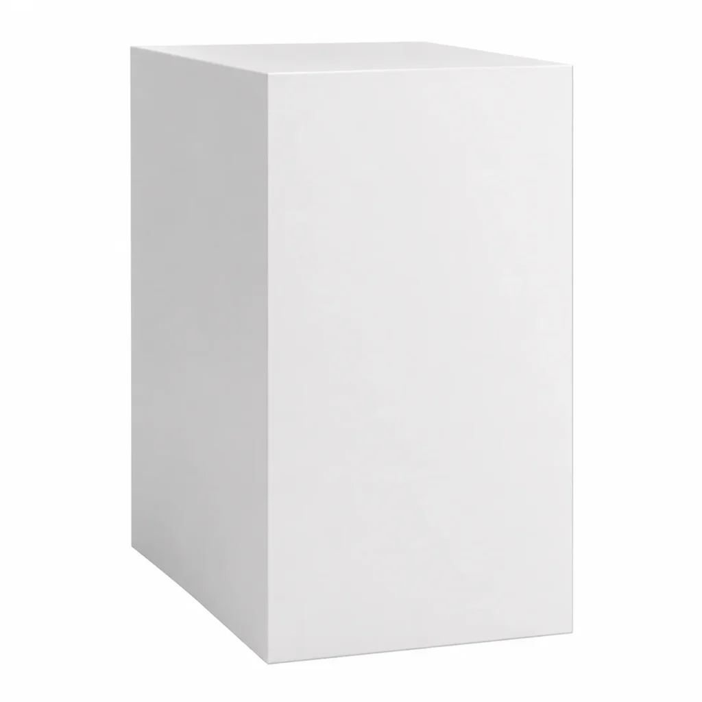 Boxy Side Box – White