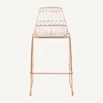 Arrow Wire Bar Chair – Rose Gold