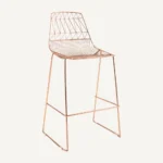 Arrow Wire Bar Chair – Rose Gold