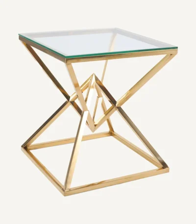 Topaz Square Coffee Table – Gold