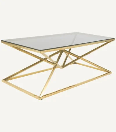 Topaz Rectangle Coffee Table – Gold