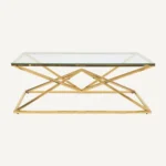 Topaz Rectangle Coffee Table – Gold