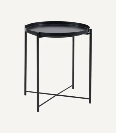 Metal Disk Coffee Table – Black