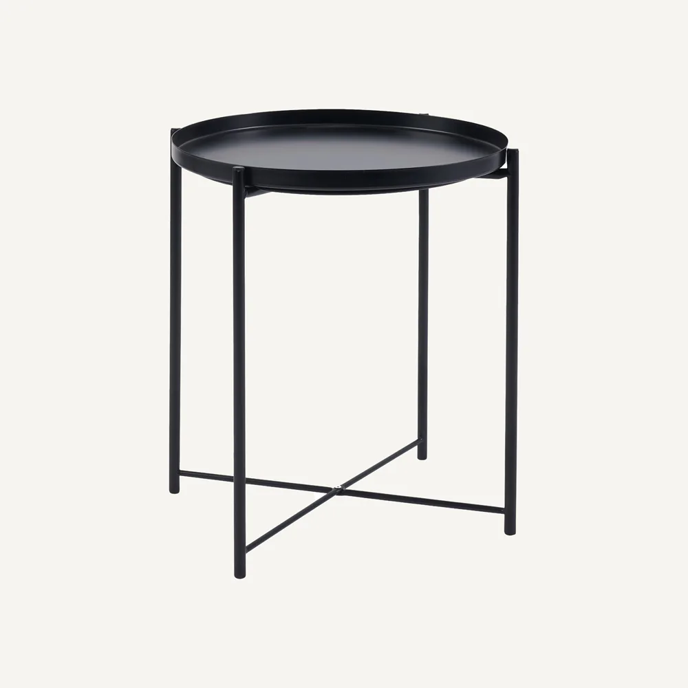 Metal Disk Coffee Table – Black