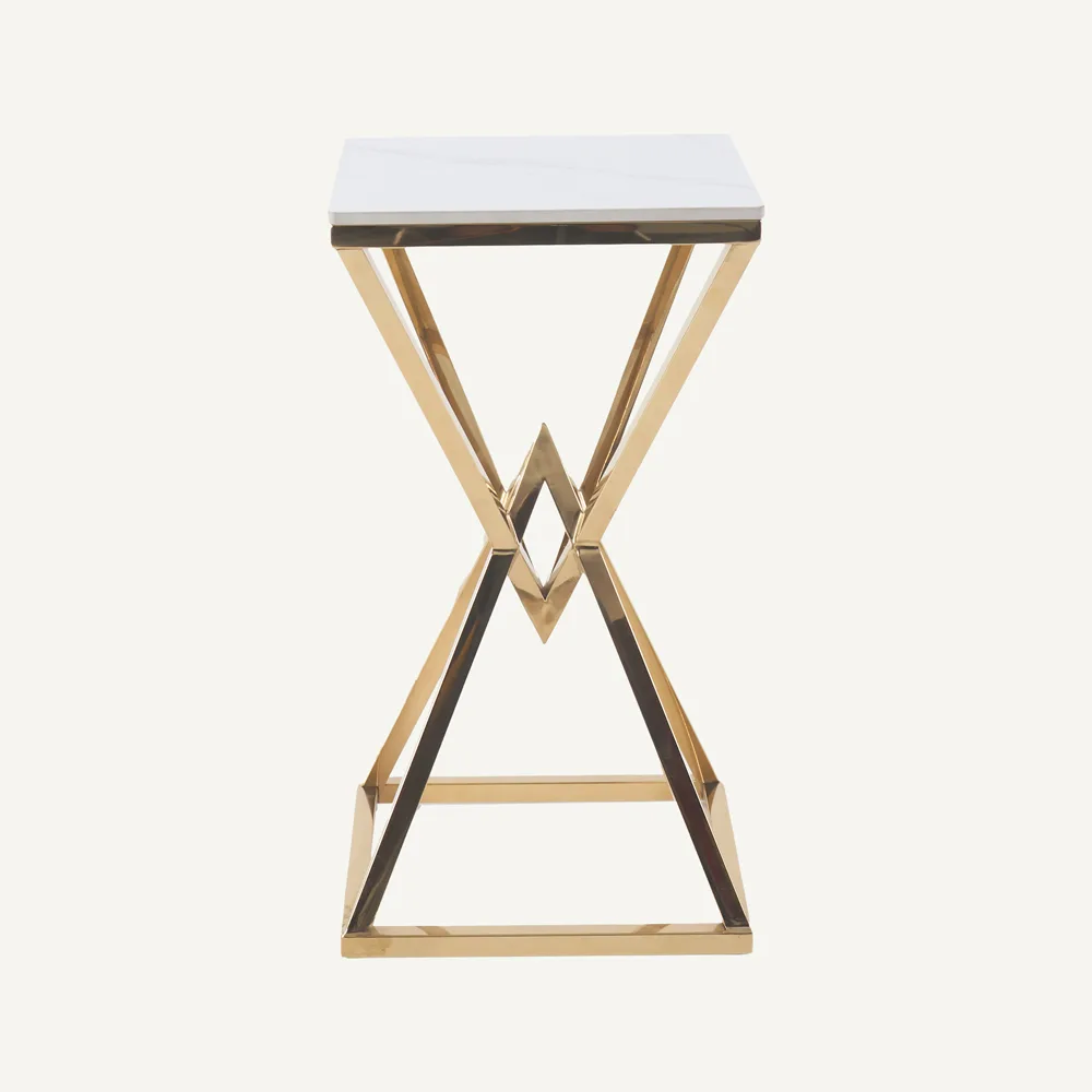 Topaz Side Tables – Gold
