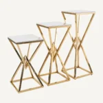 Topaz Side Tables – Gold