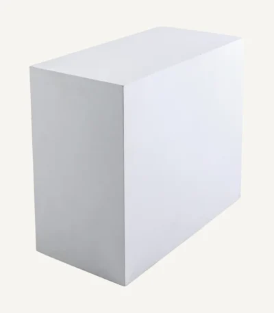 Boxy Side Box – White