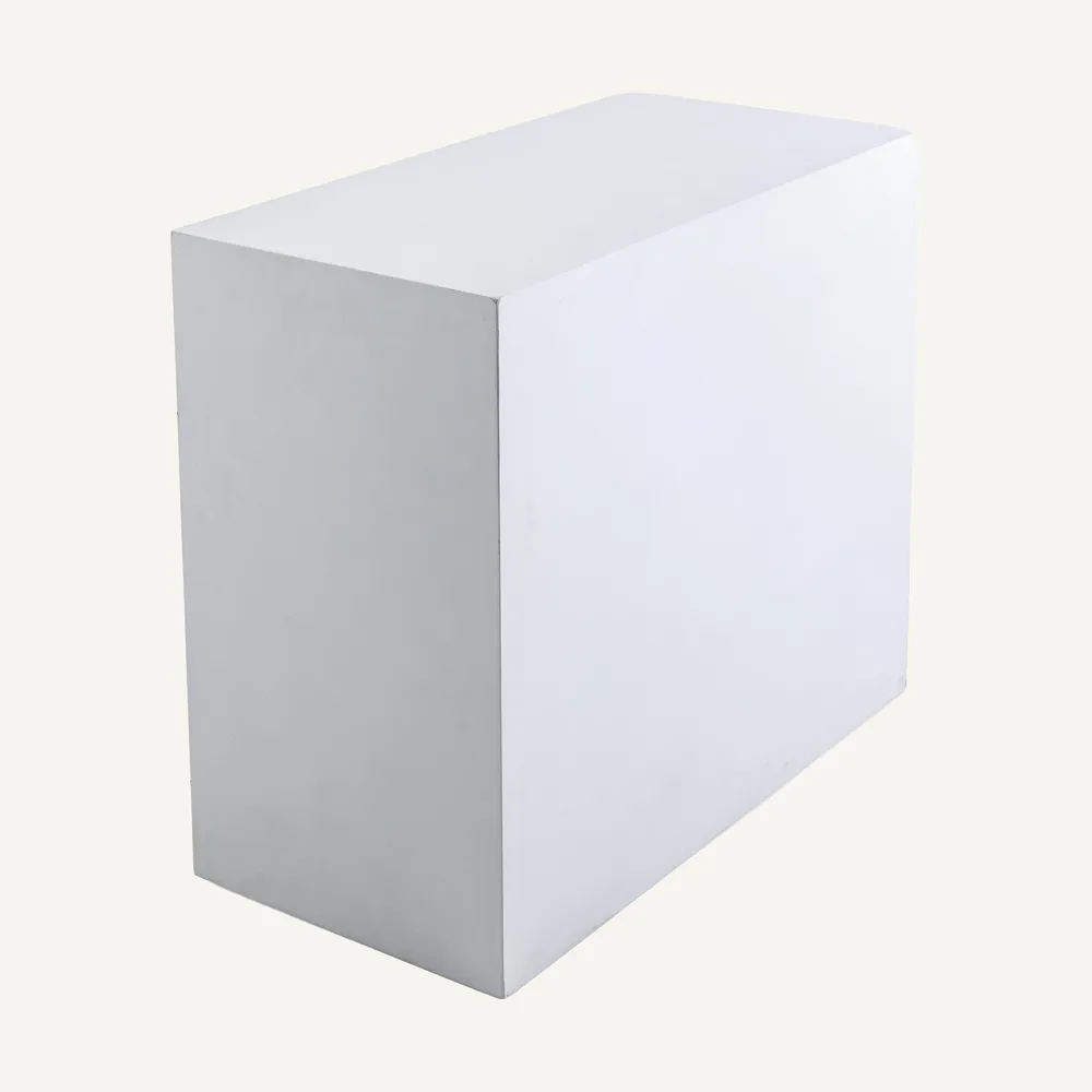 Boxy Side Box – White