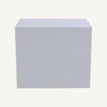 Boxy Side Box – White