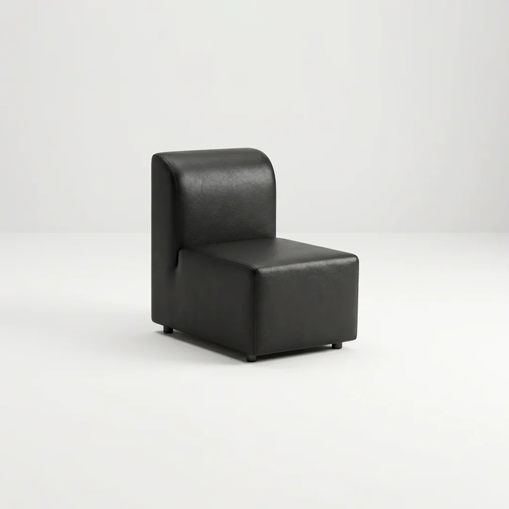 Maria One Seater Sofa – Black