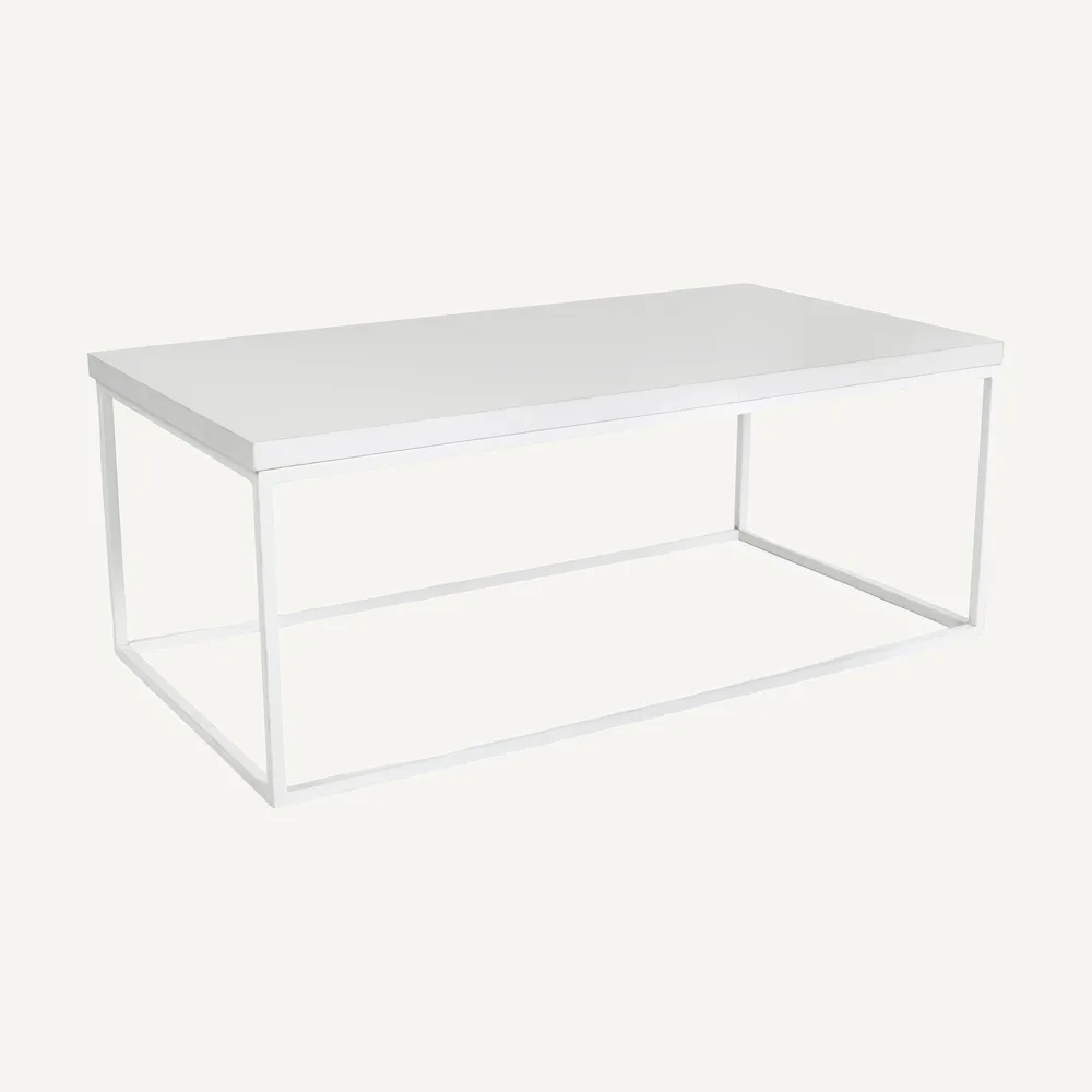 Tron Rectangle Coffee Table – White