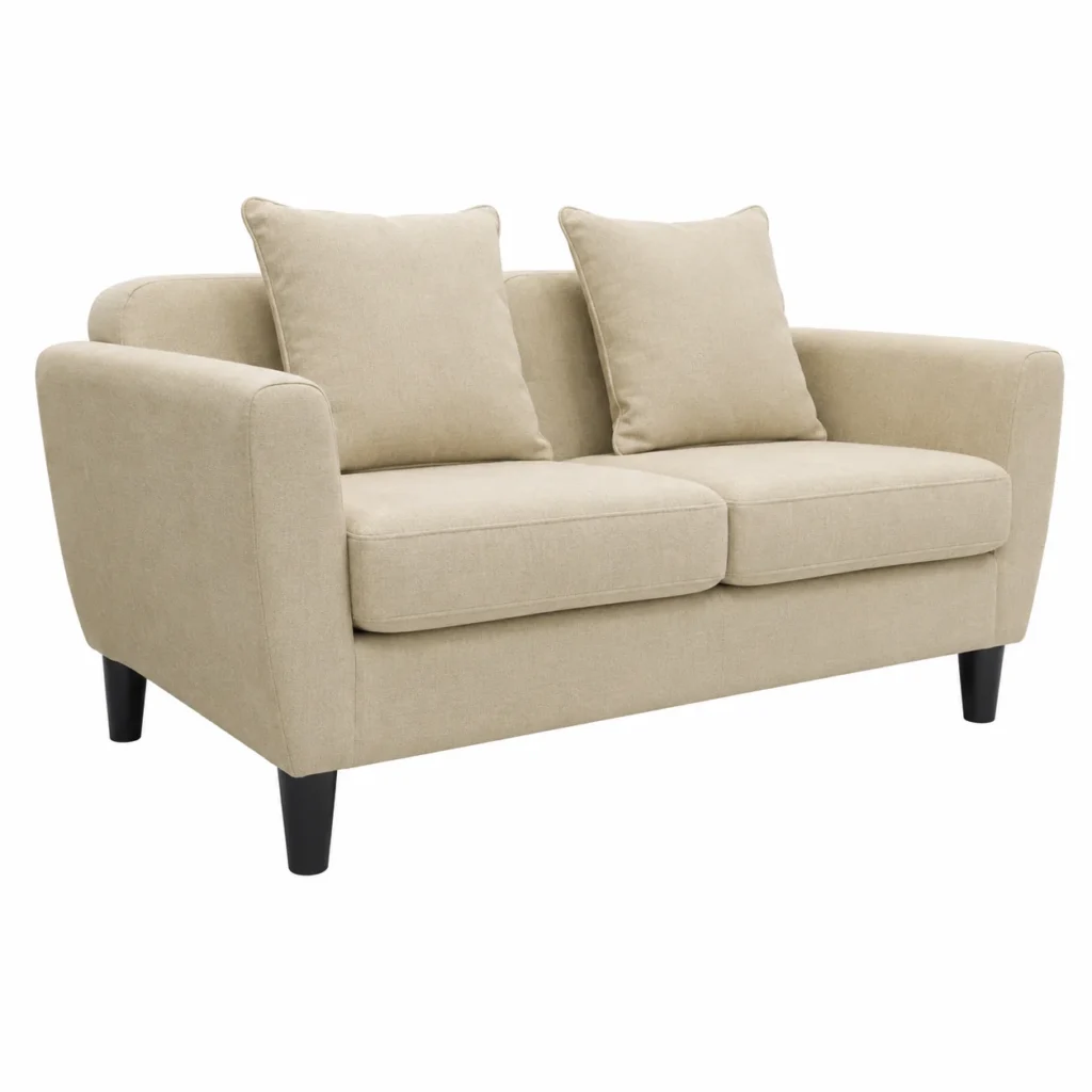 Scandinavian Two Seater Sofa – Beige