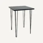 Hairpin Round Cocktail Table – Black