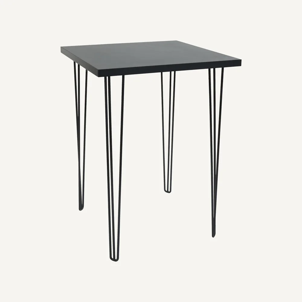 Hairpin Square Cocktail Table – Black