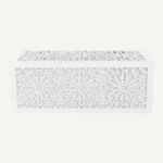 Masharbiya Rectangle Coffee Table – White