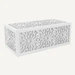 Masharbiya Rectangle Coffee Table – White