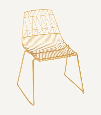Simplicity Wire Chair – Rose Gold