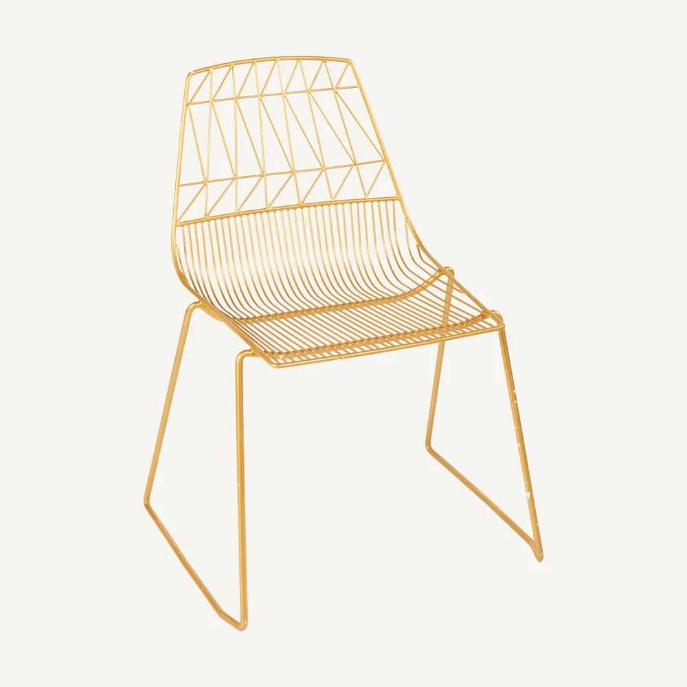 Simplicity Wire Chair – Gold