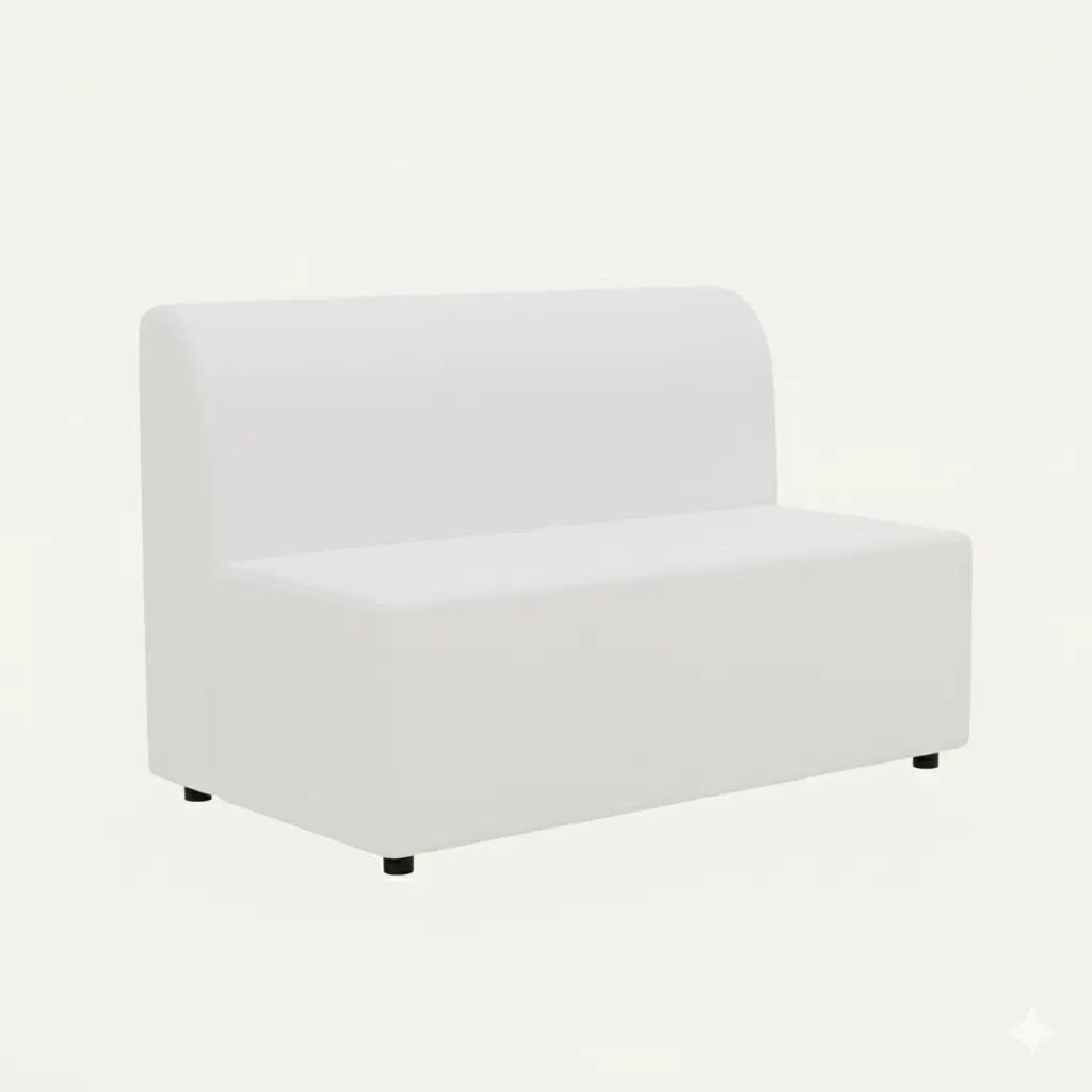 Maria Two Seater Sofa – White