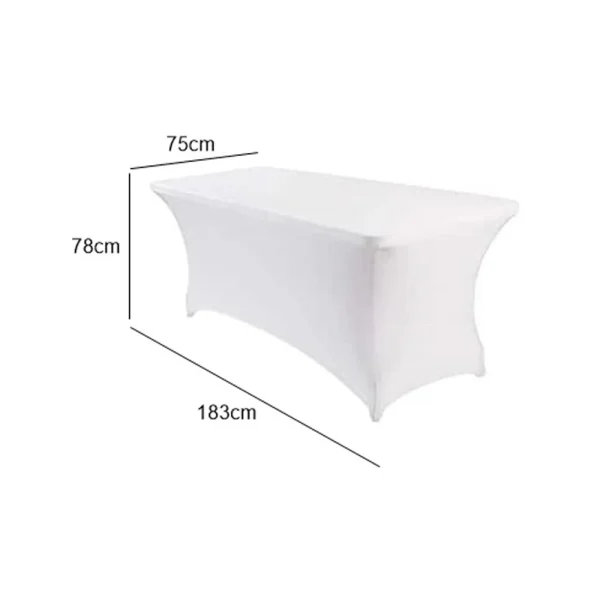 Banquet Rectangle Table - White