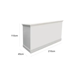 Bar & Reception Counter - White