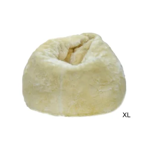 Fur Beanbag - Beige