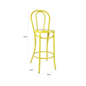 Bentwood Bar Chair - Yellow