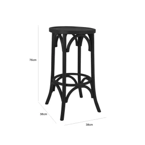 Bentwood Barstool - Black