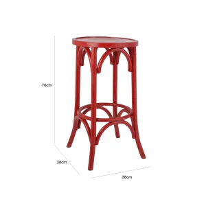 Bentwood Barstool - Red