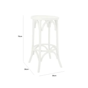 Bentwood Barstool - White