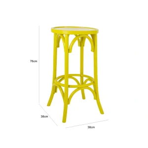 Bentwood Barstool - Yellow