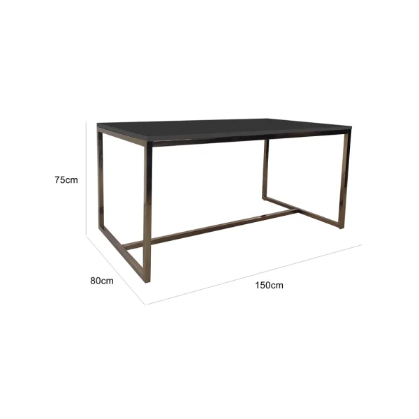 Bronze Coffee Table - Black