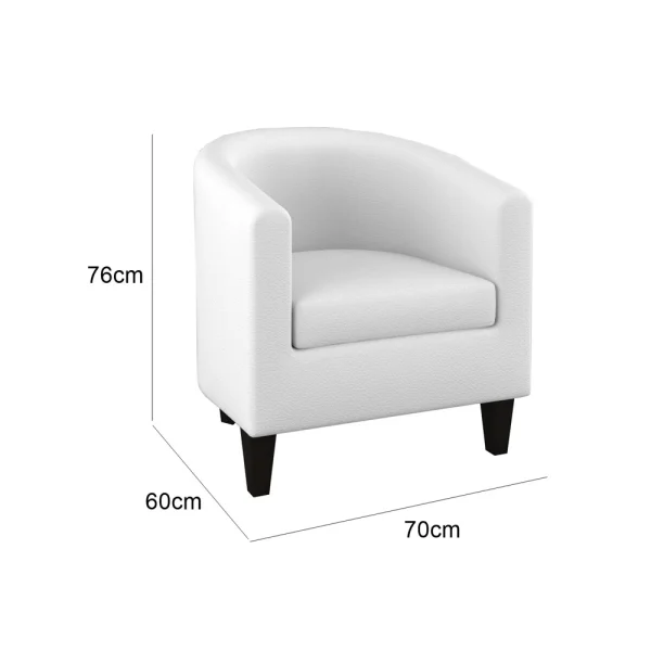 Bucket Sofa - White