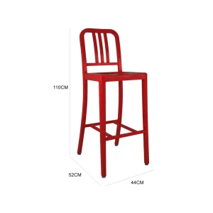 Clink Bar Chair - Red
