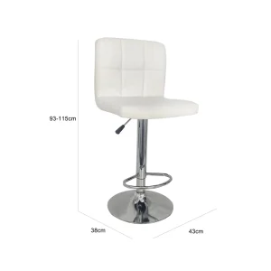 Comfy Barstool - White
