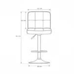 Comfy Barstool – White