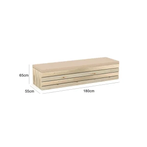 Crate Bench - Beige