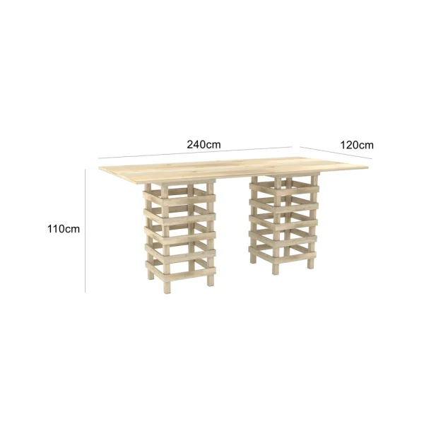 Crate Dual Base Cocktail Table