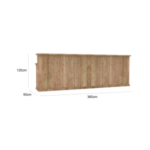 Crate Rustic Counter Large