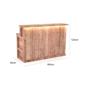 Crate Rustic Light Bar Counter