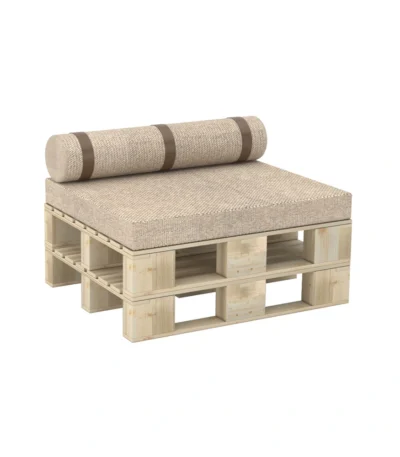 Woody Round Bolster Seating – Beige