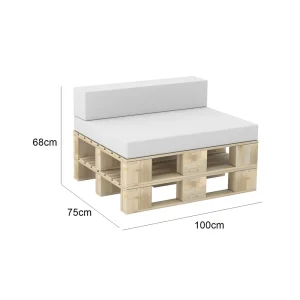 Create Square Bolster Seating - White