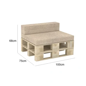 Create Square Bolster Seating - Beige
