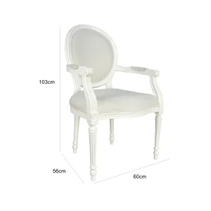 Dior Arms Chair - White