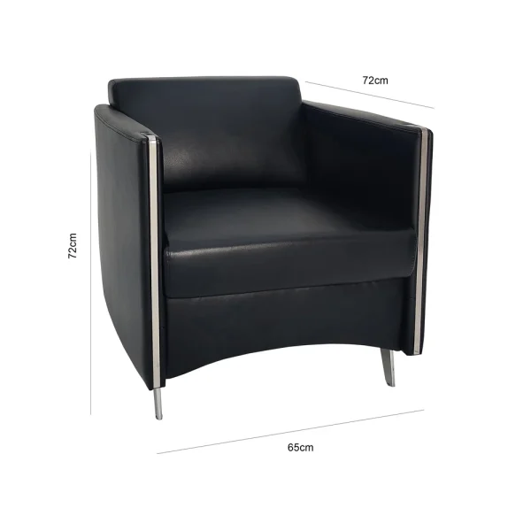 Director One Seater Sofa - Black