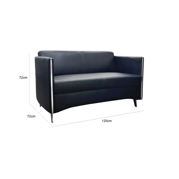 Director Two Seater Sofa - Black