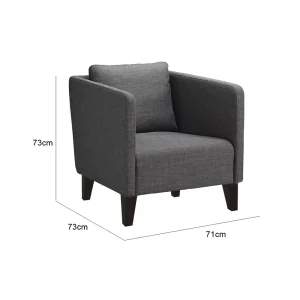 Dublin One Seater Sofa - Grey