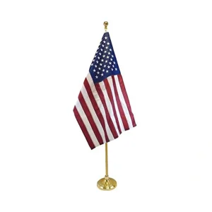 Floor Flag Pole - Gold