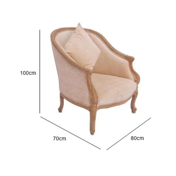 French Bro Single Seater Sofa